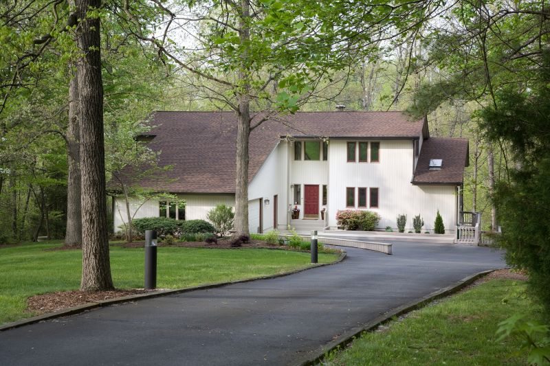 Blacktop Driveway with Fresh Sealcoat