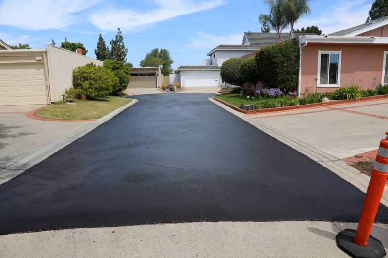 Finished Residential Asphalt Driveway